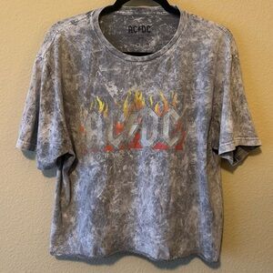 ACDC Graphic Cropped T-Shirt